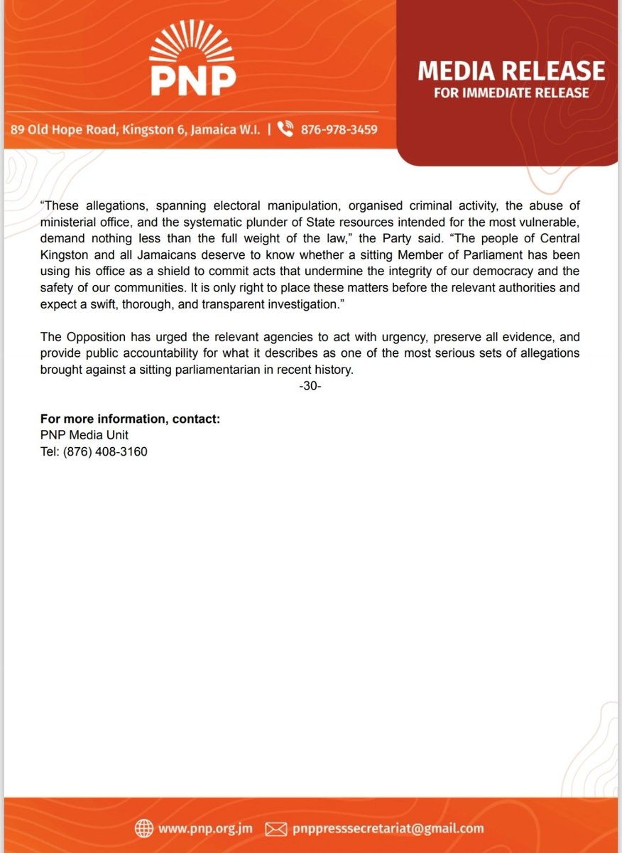 PNP Jamaica tweet media