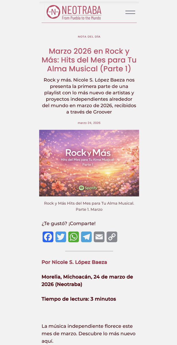 Arq Nicole López tweet media