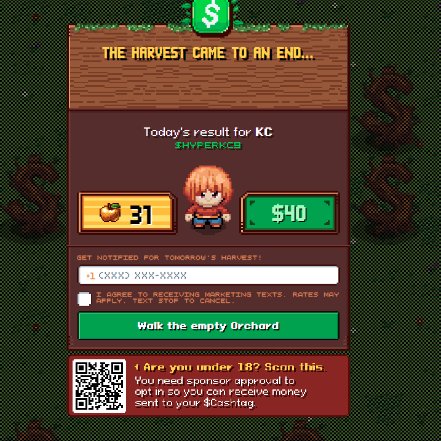 Hyperkc's tweet photo. @CashApp Thought i was gonna get stuck on 29 but nope https://t.co/BAgkSS0Lnr