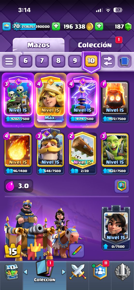 Ola, opinen de mi mazo de clash