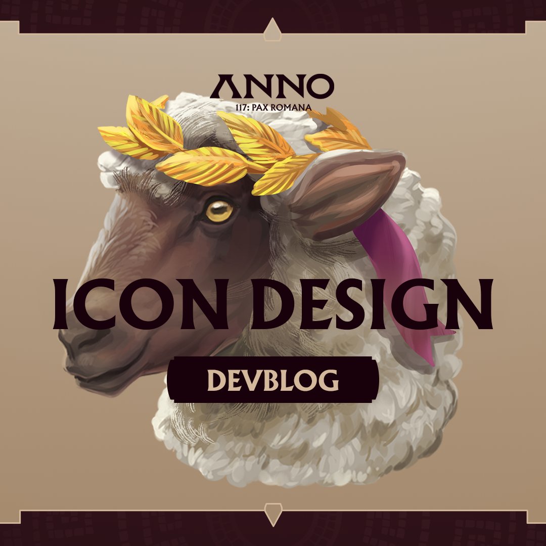 ANNO_EN's tweet photo. In #Anno117PaxRomana, everything needs an icon - but how does our team create them? Learn about the creative process behind 2D and 3D icons in our latest DevBlog! https://t.co/vbktIzUjIj https://t.co/HNgMEYRL6k