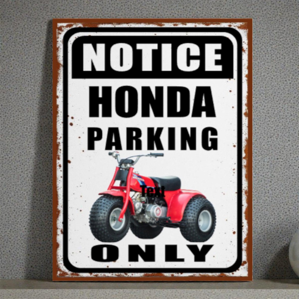 arlissbryant's tweet image. Honda Parking Only Retro Rustic Metal Sign with Three-Wheeler tuppu.net/b5d51c25 #kitchenconnection #Etsy #ThreeWheeler
