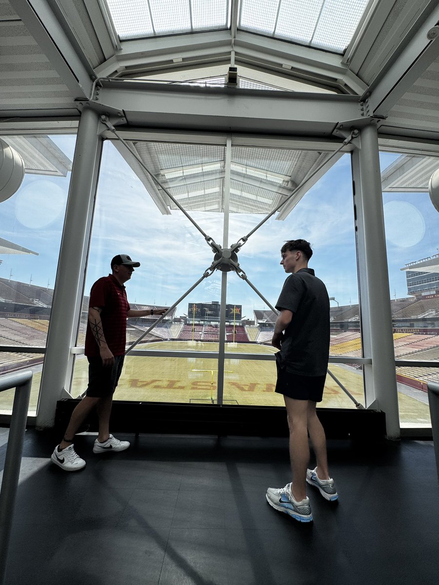 MissMeggison's tweet photo. Unofficial visit to Iowa State for @JackMeggison! ❤️🌪️💛 https://t.co/HTpEQHg3n3
