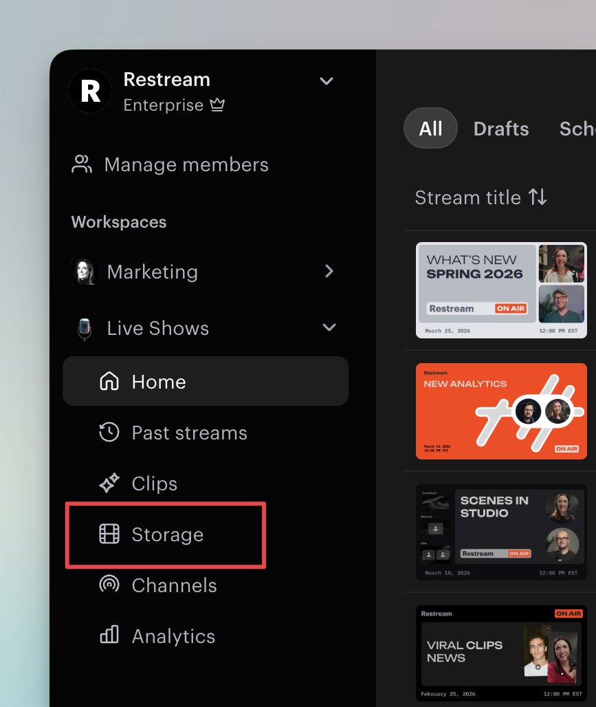 Restream tweet media