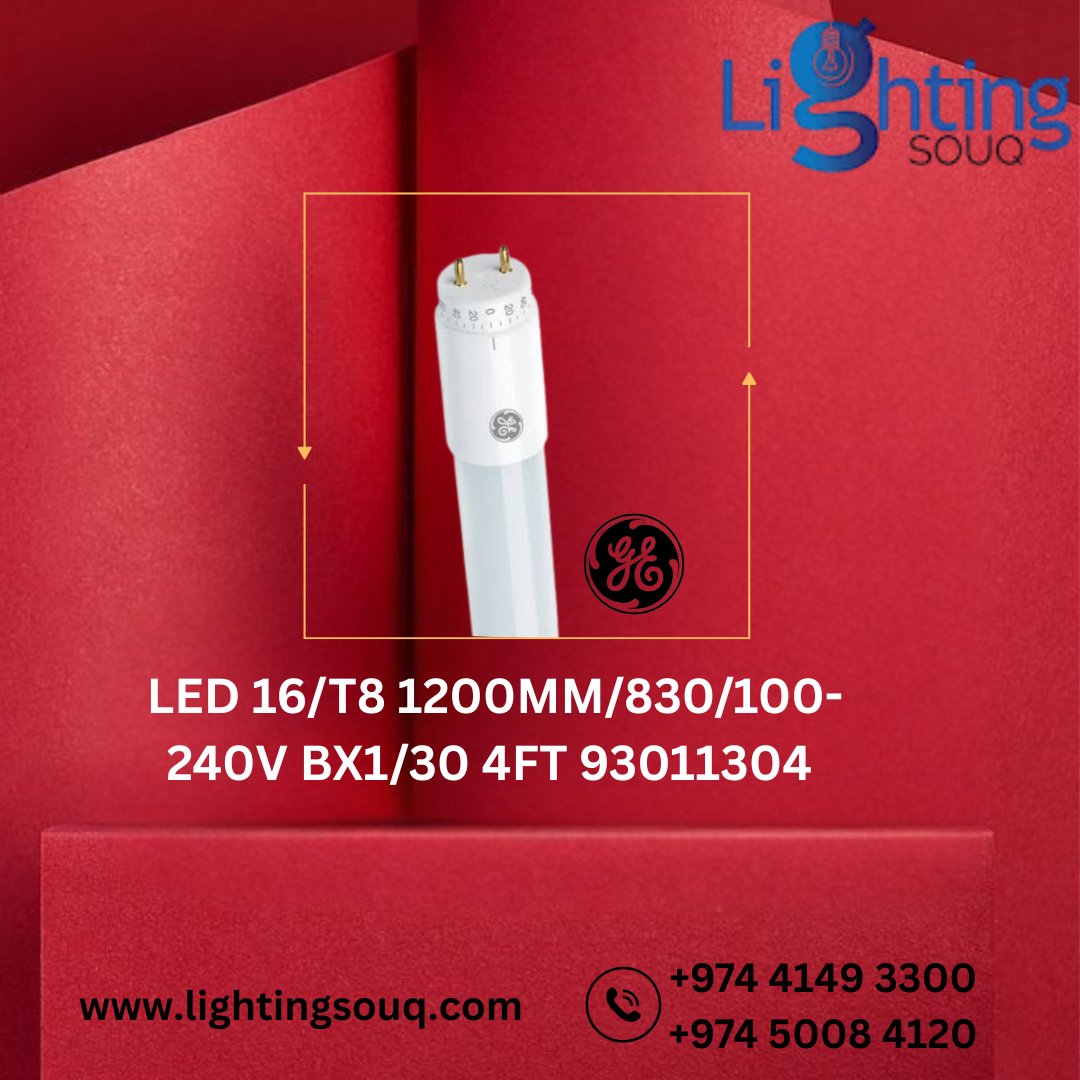 lightingsouq's tweet image. Upgrade your lighting with reliable GE LED T8 4FT tubes ⚡ Bright, energy-efficient, and built for long-lasting performance. Perfect for offices, shops, and commercial spaces.
#LEDTube #T8LED #BrightLighting #LightingSolutions #LEDUpgrade #ElectricalSupplies #LightingSouq