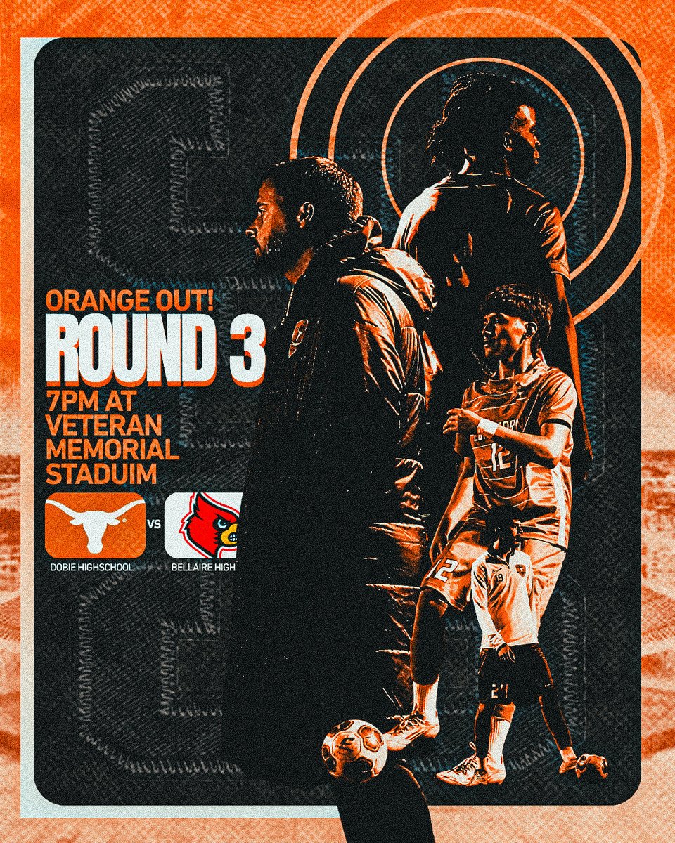DobieBoysSoccer's tweet image. LONGHORN NATION, WEAR YOUR ORANGE ON FRIDAY FOR THE 6A REGION III SEMI FINAL

7:00PM kickoff
PISD Veterans Memorial Stadium
vs Bellaire 

#TakeItBack
