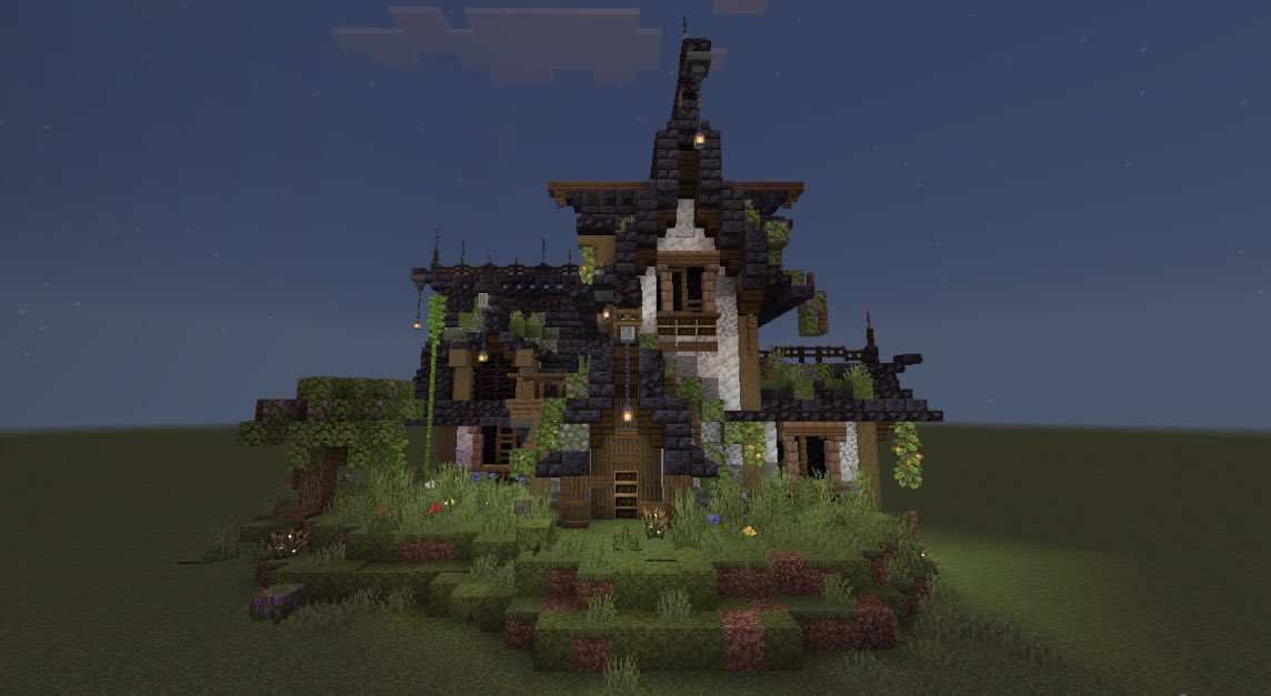 a__48h's tweet photo. 🦇⋆˚
 #Minecraft
 #マイクラ統合版 
 #マイクラ建築 https://t.co/N0TBKPnEJy
