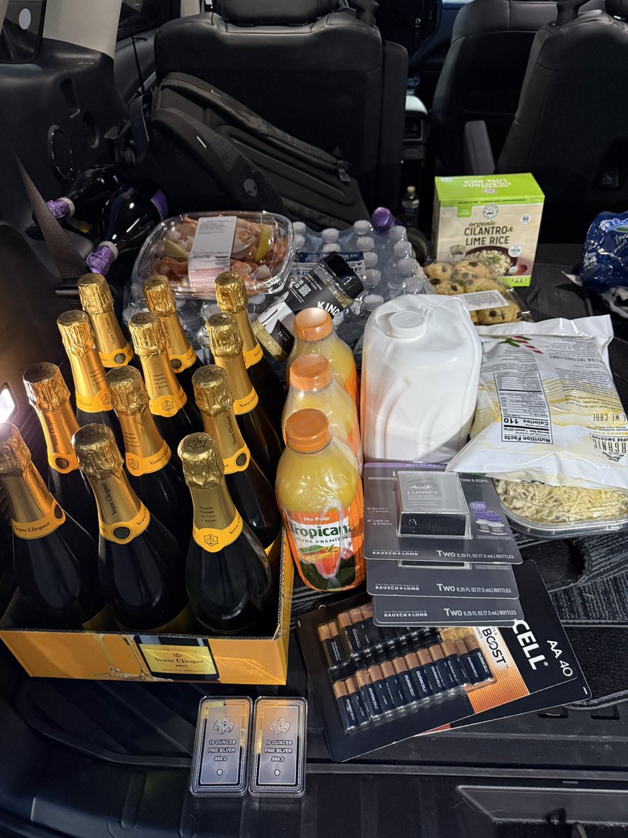 I stopped to grab bottled water and eye drops. Costco is a problem.