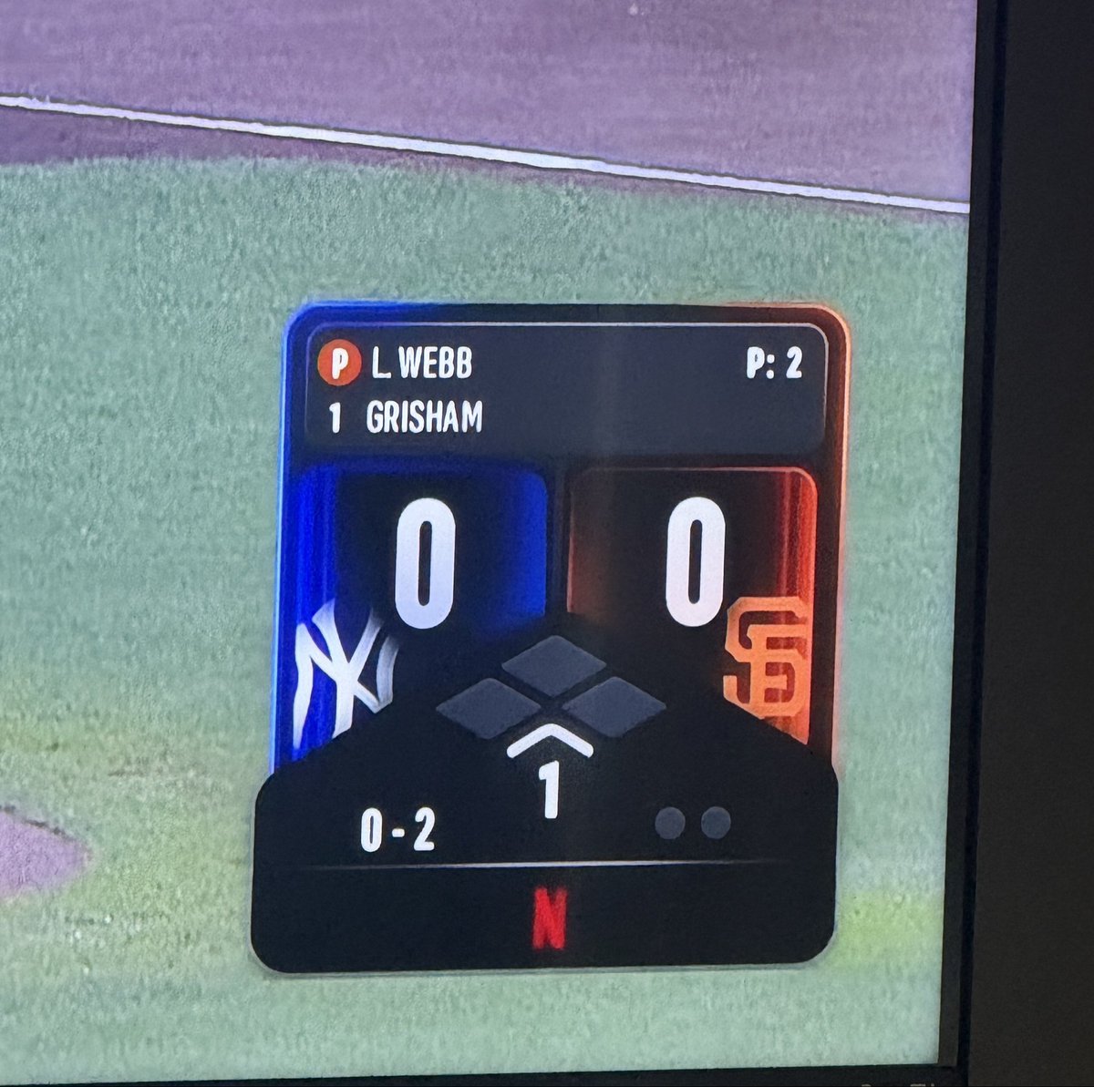 Scoreboard has a mustache and is staring at me