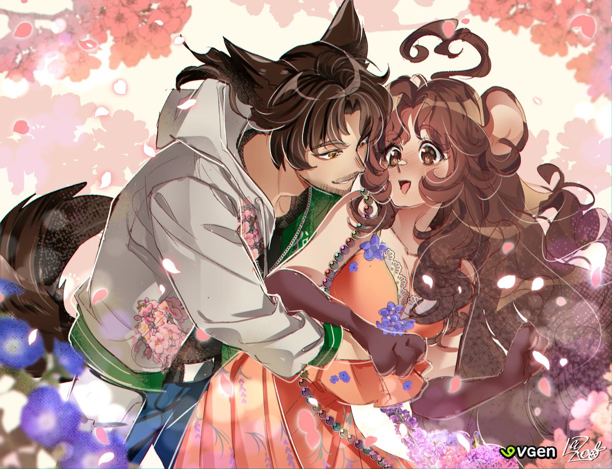 Lazoonny's tweet image. More #surprise sketchcolor comms I did in #vgen 🥺🌷
Yaaaaay! ✨✨✨✨🌷