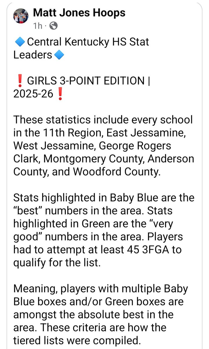 Alyiah_Baird's tweet photo. Thank you @MattJonesHoops for highlighting central Kentucky 3pt shooters in the 11th region 
@PGHAkeem @alyxwhite_ @riseupsports1 @MMBR_CoachGBell @PGHKentucky @LadyVision2024 @PGHdavidKY @JrAllStarKY @raj_manjrekar https://t.co/i8I8DNTBgT