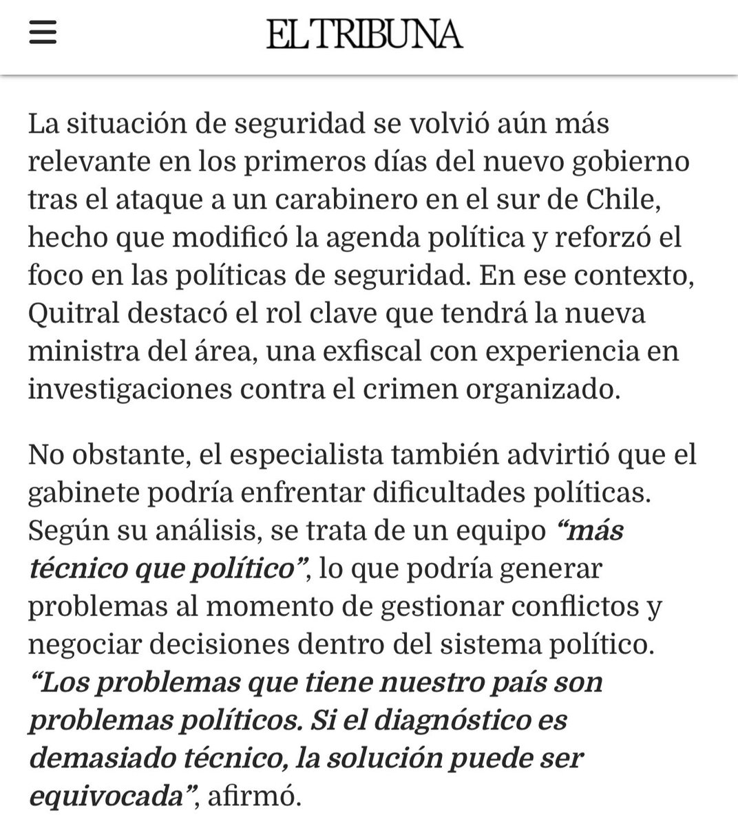 Máximo Quitral tweet media