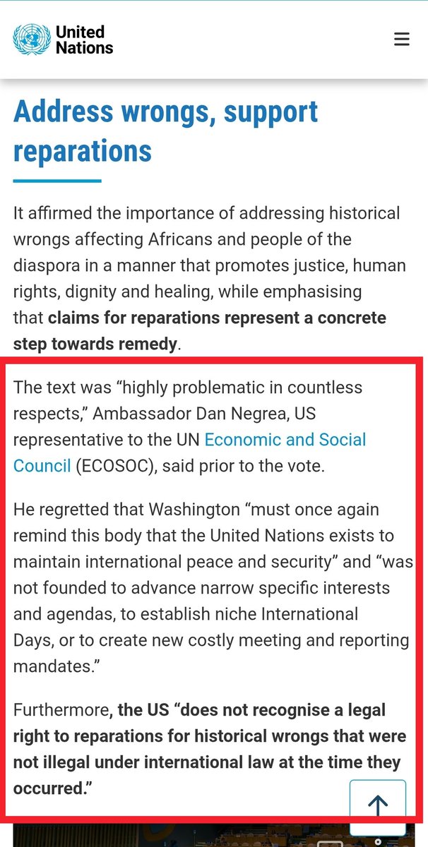 qudus_Mikiel's tweet image. Ghana (a previous slave trader) wrote a 'REPARATIONS for Slavery' resolution to the UN (who has ignored similar ideas since the 1950s) &amp;amp; AS EXPECTED, its current secretary spat out useless jargon to avoid addressing the core issue, while the USA showed OPEN CONTEMPT.

#Trash 🚮
