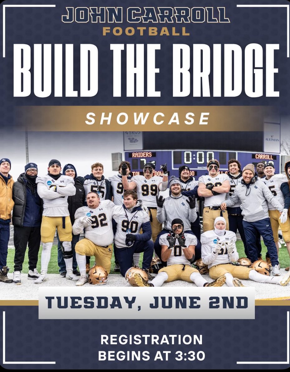 LamierBrayJr's tweet photo. COACHES! I will be attending the Build The Bridge showcase. @JCUFootball @CoachShaqWash @CoachDarden34 https://t.co/zZQdGS8rFG