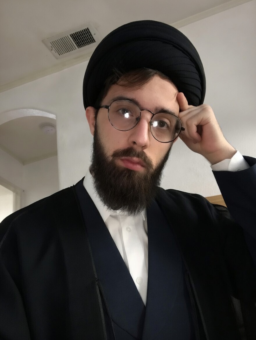 pic of Iran's new Ayatollah, hearing his PhD thesis was on the intersection of 20th c. Italian political philosophy and 19th c. occult movements... wow