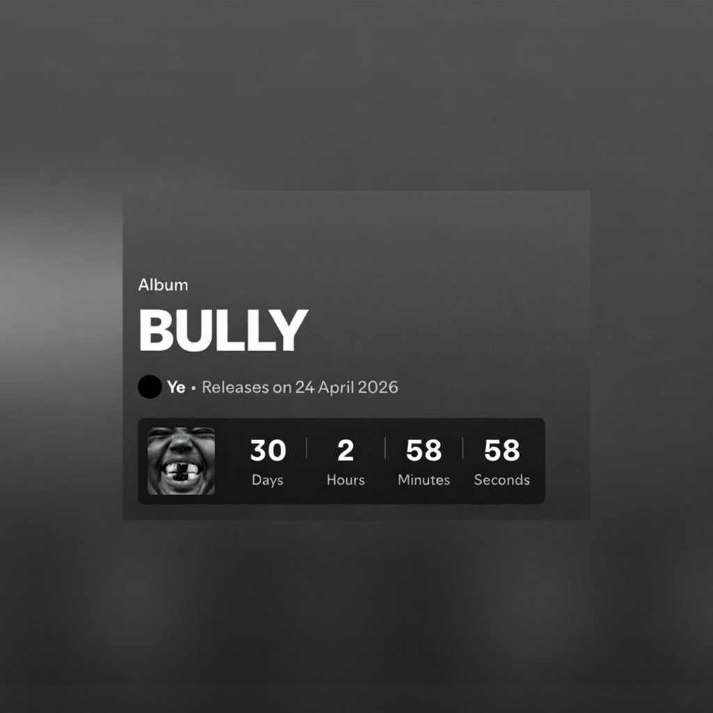 hfrpodcast's tweet photo. YE  

BULLY 
(ALBUM)  

DELAYED TO APRIL 24TH 🚨 https://t.co/GvWCGcbGQ2