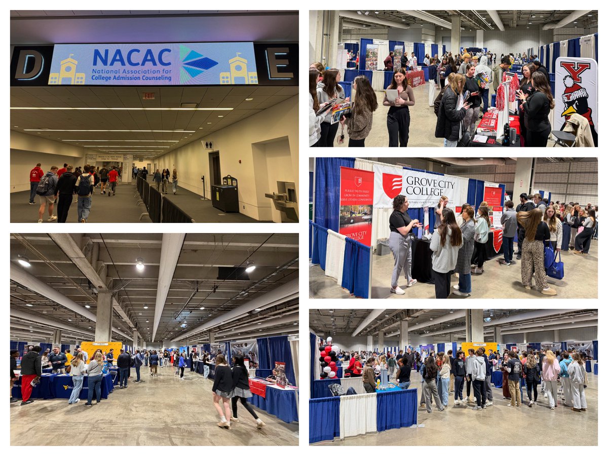 Proud to serve on the planning committee for the annual <a href="/NACAC/">Natl Association for College Admission Counseling</a> #Pittsburgh National College Fair, and what a pleasure it is to represent Montour! 💛 Even with a rescheduled date, or team made it work! 220+ colleges and universities available to thousands of students over 2 days.