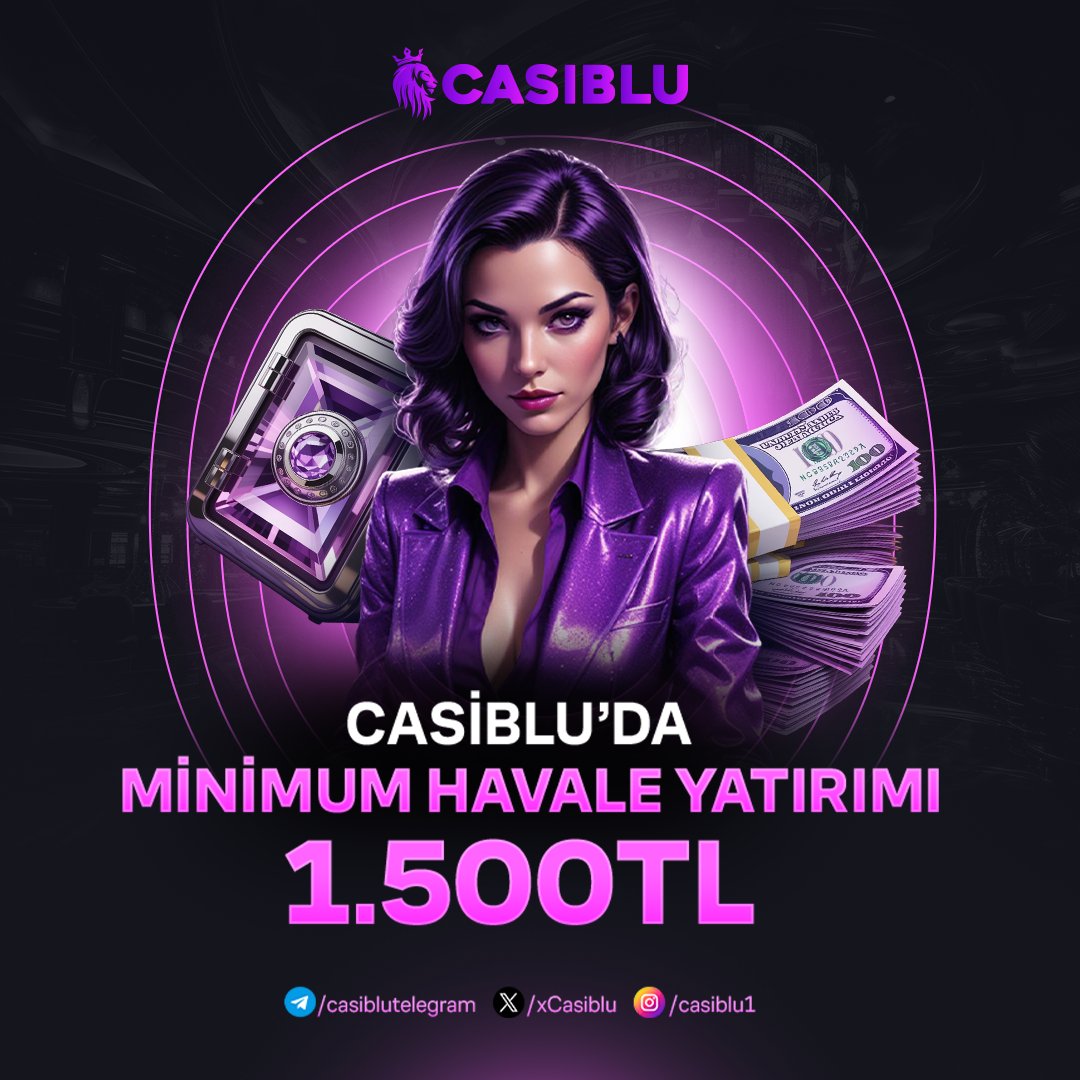 cbresmi1's tweet photo. 🤑 MİNİMUM 1.500 TL HAVALE YATIRIMI CASİBLU’DA!

⭐️ Birbirinden Avantajlı Bonuslar
👑 Seçkin VIP Sistemi
🖤 Işık Hızında Finansal İşlemler

Yüksek Oranlar, Güçlü Sağlayıcılar Ve Avantajlı Bonuslarla CasiBlu’da Kazanmak Çok Daha Kolay!

🔮 CASİBLU GİRİŞ https://t.co/UcFmaUO7pf https://t.co/be4fUWQnvq