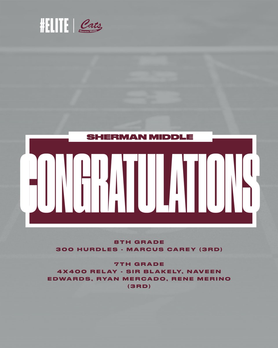 Sherman Middle School Athletics tweet media