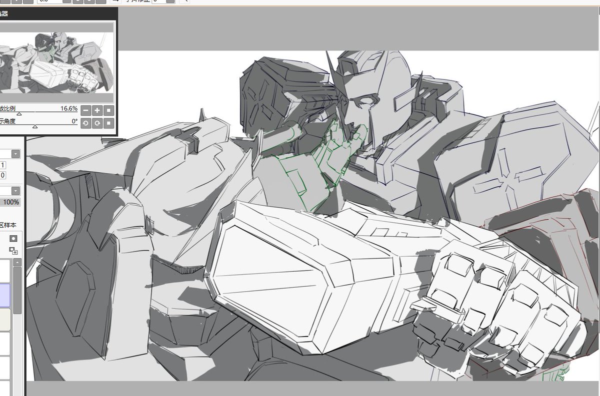 orthomethy's tweet image. 距离医生被坏小子缴械还有两秒 #Transformers #Drift x #Ratchet