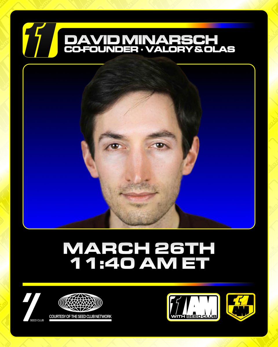 11AM w/ Seed Club tweet media