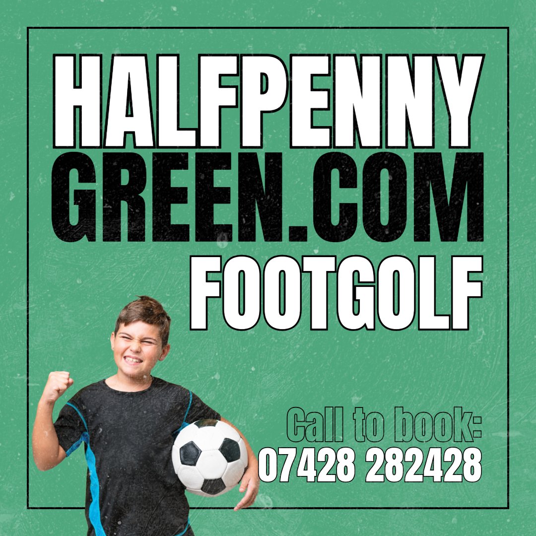 🌸🐣 Perfect for the Easter Holidays! 🐰⛳️

Looking for a fun way to spend time? Try Footgolf at Halfpenny Green!

📞 Call 07428 282428 to secure your tee time!

#EasterFun #Footgolf #HalfpennyGreen #FamilyActivities #SpringAdventures #footgolf #golf #easterholidays