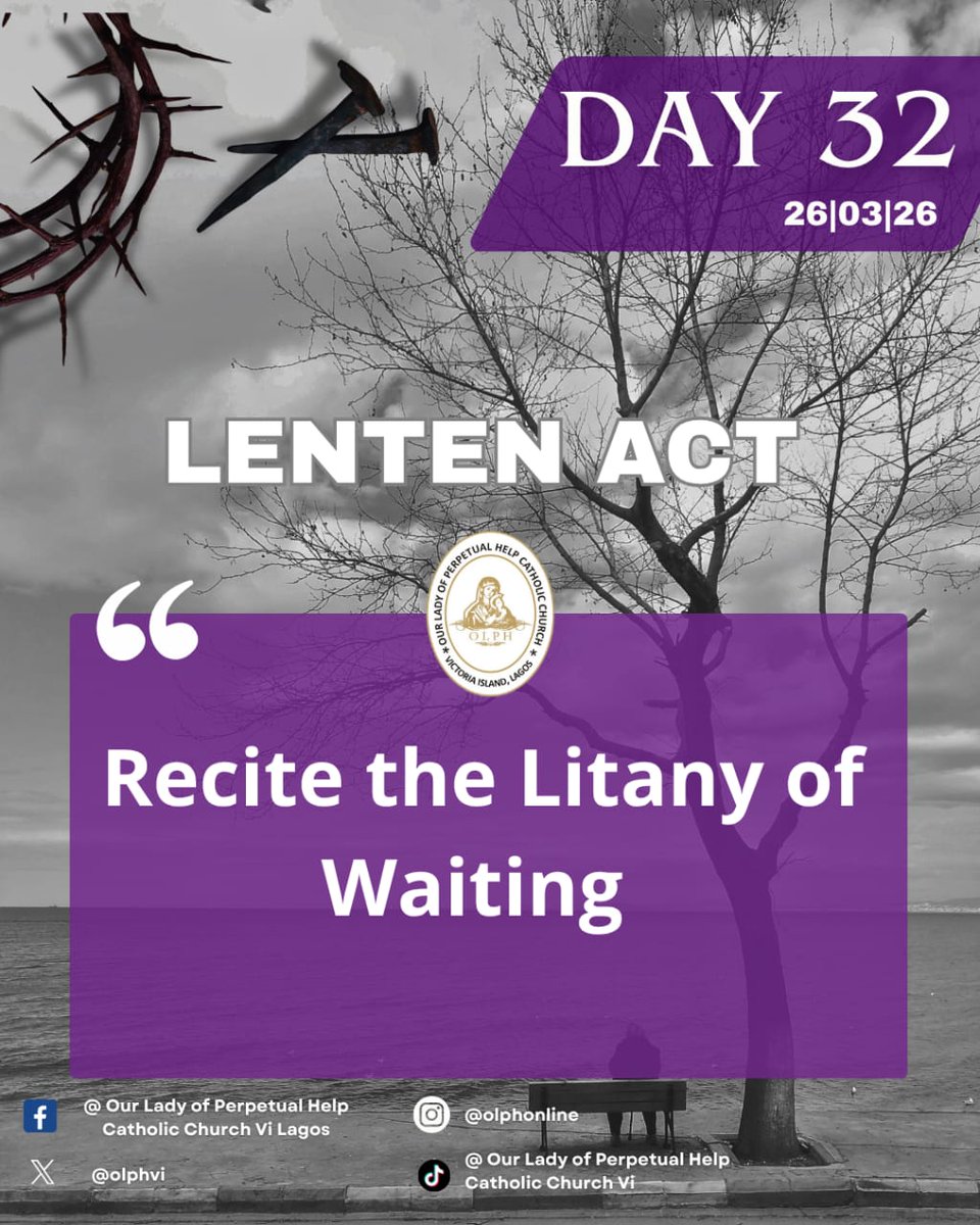 olphvi's tweet photo. “Let nothing disturb you, let nothing frighten you… God alone suffices.”— St. Teresa of Ávila

“Pray, hope, and don’t worry. Worry is useless. God is merciful and will hear your prayer.”— St. Padre Pio
#olphvilagos #proudlycatholic #catholicprayer #Lent2026 #Lentenact2026 https://t.co/bcfJxv80L5