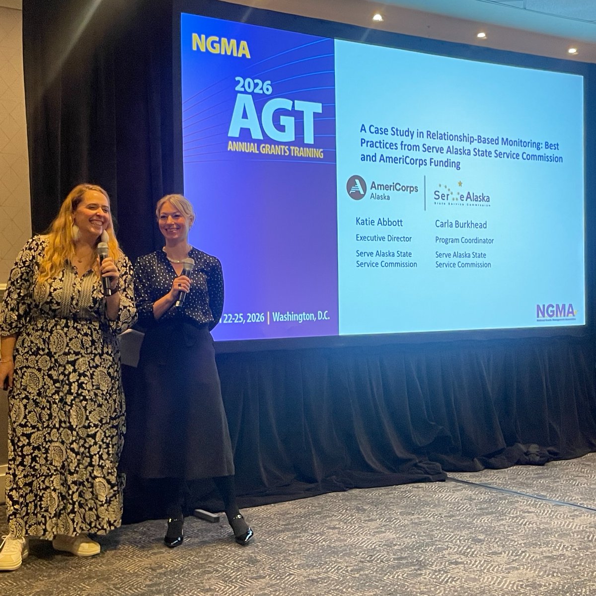 statecommission's tweet image. Spotted this week in Washington, D.C. at the 2026 National Grants Management Association (NGMA) Annual Grants Training (AGT) are several state service commission staff presenting and learning best practices in grant management.

#AGT2026 #NGMAAGT #GrantsManagement