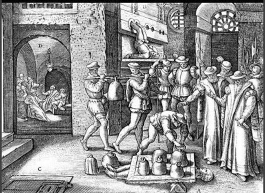 jdmccafferty's tweet image. 25 Mar 1586: St. Margaret Clitherow taken to the toll-booth on Ouse bridge #York &amp;amp; pressed to death under 700-800 hundredweight #otd