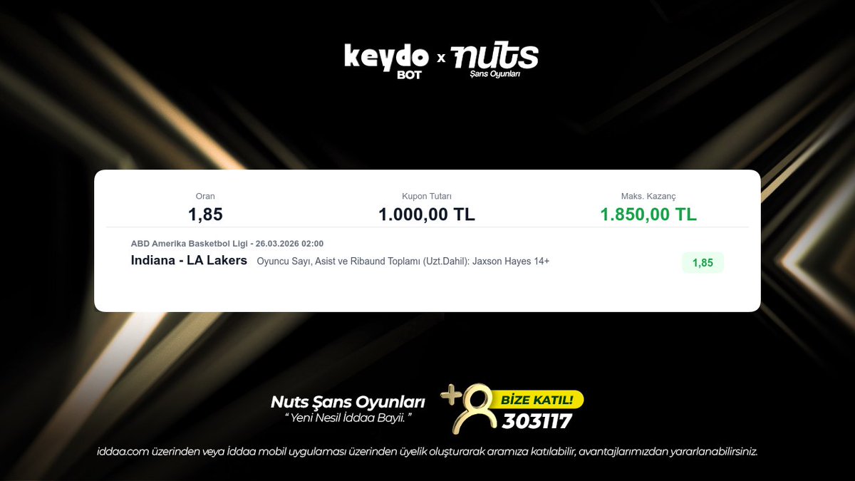 Nuts Şans Oyunları tweet media