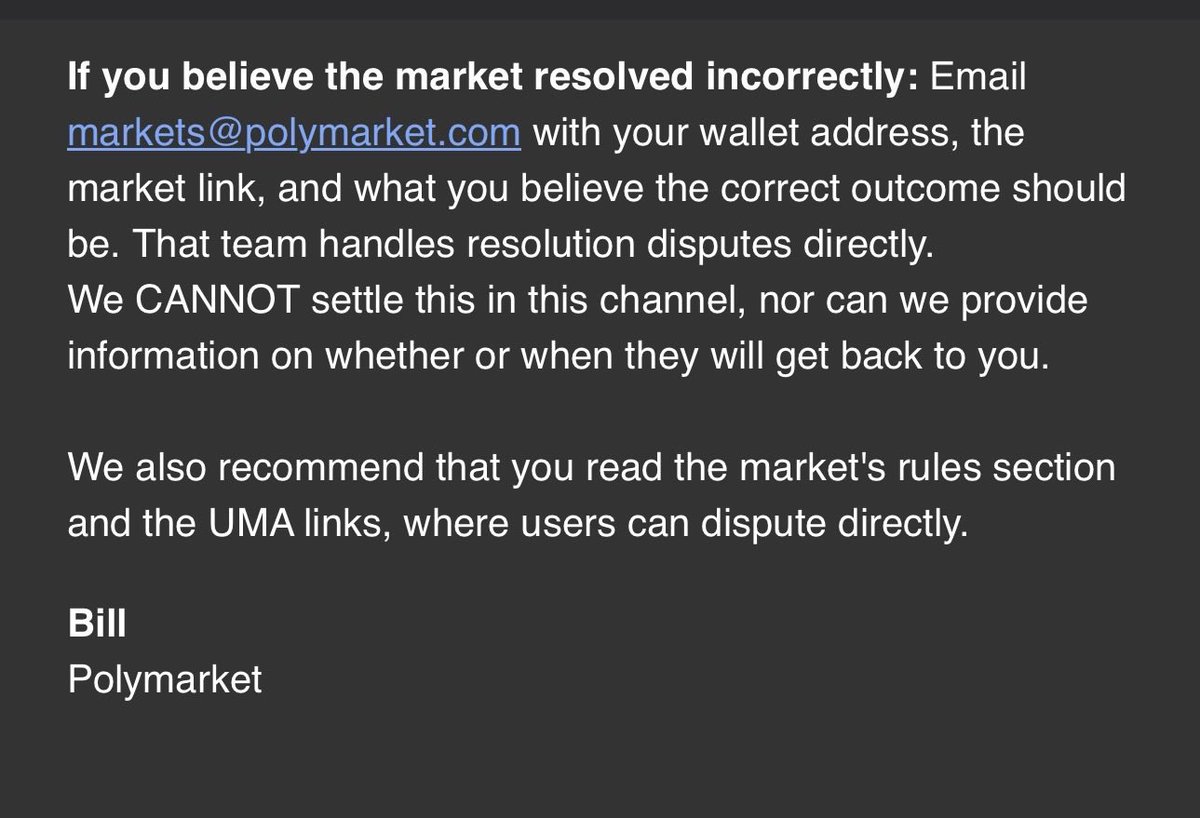 UnamedNeo's tweet photo. @SamueleDjshark @Polymarket Guys !! Send a e-mail to markets@polymarket.com ✅💪🏽 https://t.co/gxzWEYMPiJ