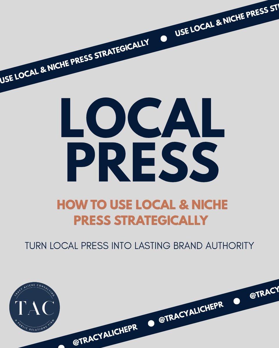TracyAlichePR's tweet image. Start where your story holds the most relevance. That’s how real credibility is built and scaled ✨

#PRStrategy #BrandVisibility