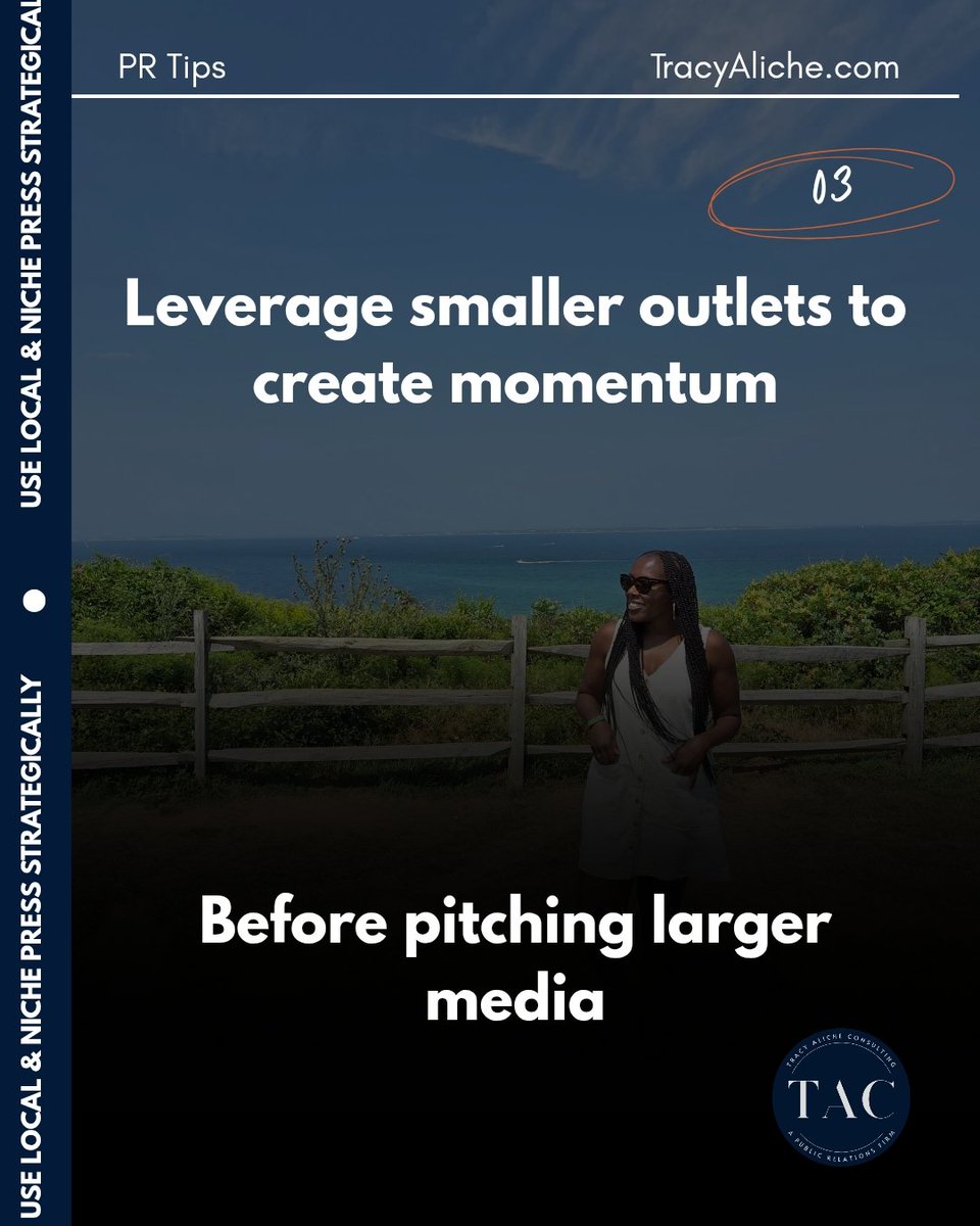 TracyAlichePR's tweet image. Start where your story holds the most relevance. That’s how real credibility is built and scaled ✨

#PRStrategy #BrandVisibility