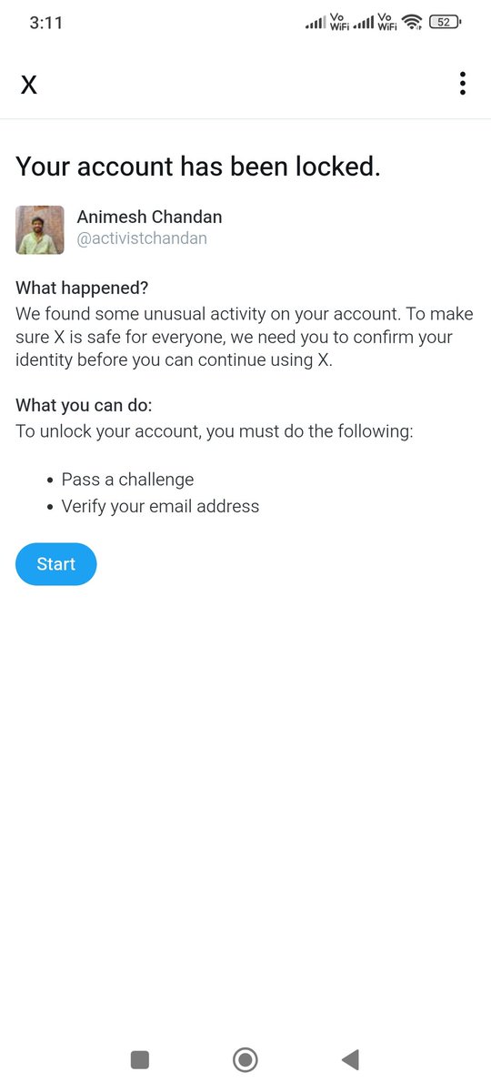 activistchandan's tweet photo. My X account was unexpectedly locked after I posted about the shortage of gas cylinders and the difficulties faced by the public. Raising awareness on essential supplies is a civic duty, not a violation. @X @XCorpIndia @PMOIndia @narendramodi https://t.co/ZOkZp1ZPws