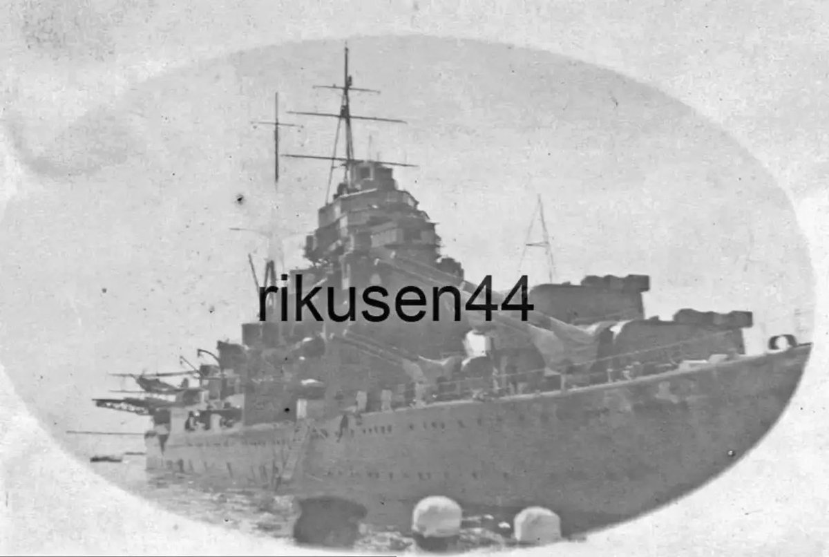 IJNCruisers's tweet image. 1934年から1937年の間に撮影された重巡洋艦「愛宕」の写真。第二主砲塔の三脚の構造から、これが確かに愛宕であることが分かる。#atago #愛宕 #eBayFinds #eBayで見つけた