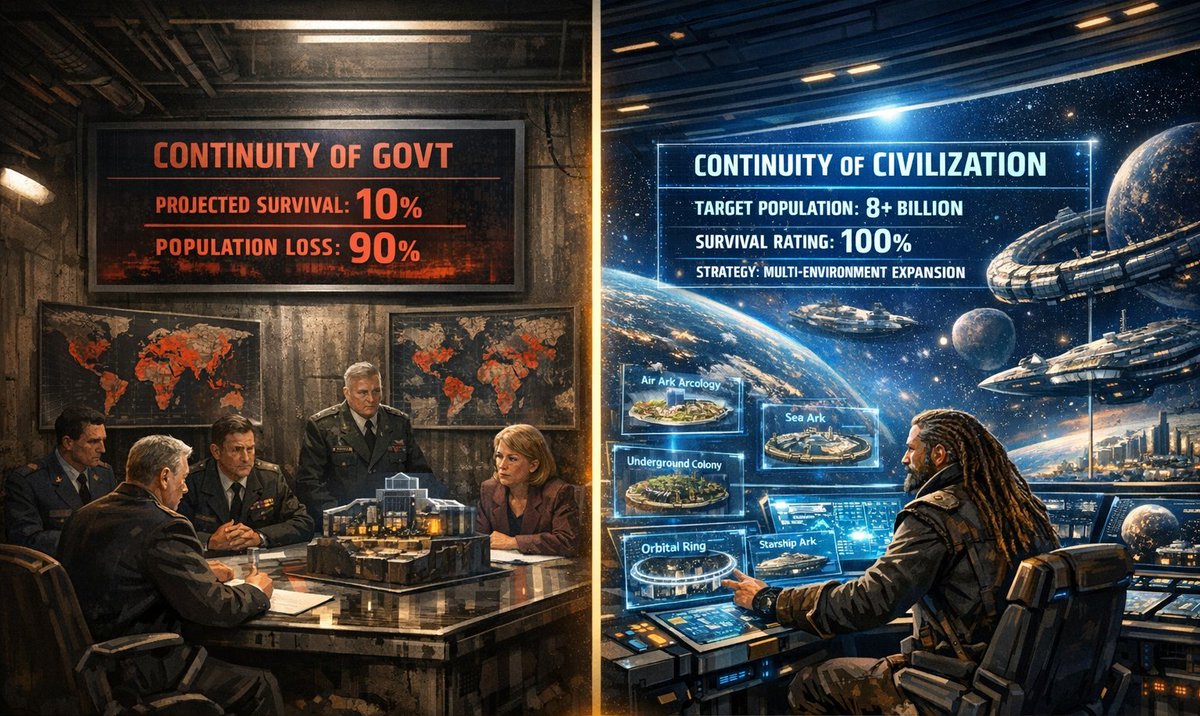 StarCptnDread's tweet photo. The Elite aren't building YOU an underground city...
But the Cosmic Republic Ark Network IS designing a Fleet of Space Arks, so there is a CONTINUITY OF CIVILIZATION plan which does include YOU!
Support The #CosmicRepublic Ark Network & #Arcism !
Join https://t.co/5smm5CdX4H https://t.co/eohH1nVNAQ