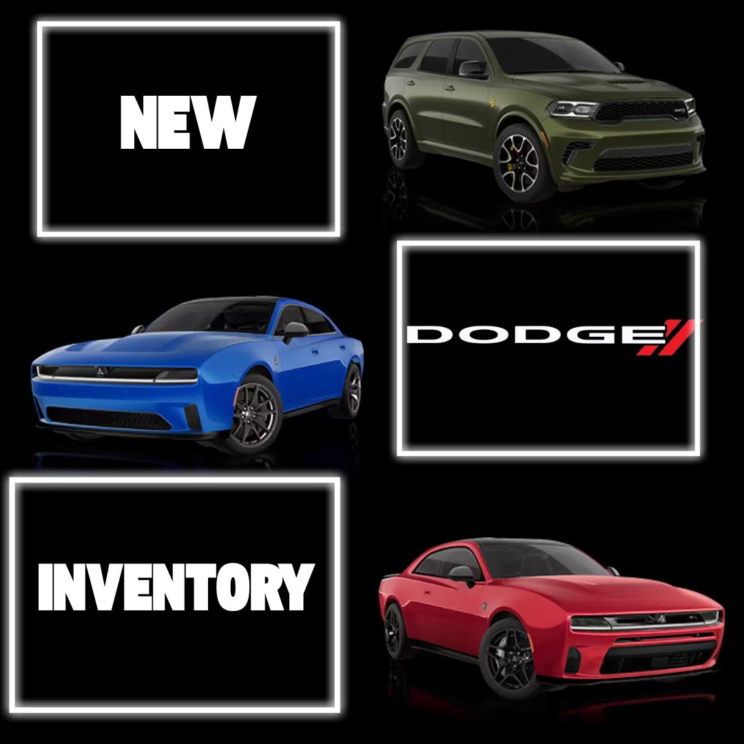 WarsawCDJR's tweet photo. Fresh off the lot and ready to impress 😎 Our new Dodge inventory is here, and it’s bringing the perfect mix of power, style, and attitude. Stop by today and find the one that's perfect for you! 

https://t.co/dLZSHhjYU1 https://t.co/evjvUXXmQf