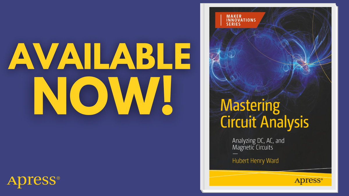 Apress's tweet image. Build confidence in DC, AC, and magnetic circuit theory with clear explanations + simulation-backed examples! Ideal for students prepping for qualifications or hobbyists leveling up. ⚡📊 #LearnElectronics #CircuitTheory #STEMEducation 🔧📚

🔗 ow.ly/SEzk50Y3YkL