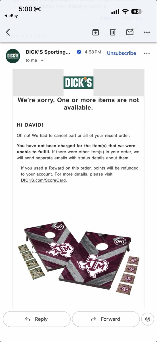 DavidShutt2021's tweet photo. @GlitchedDeals Cancelled!! 😩 https://t.co/rWOU4g2NXu