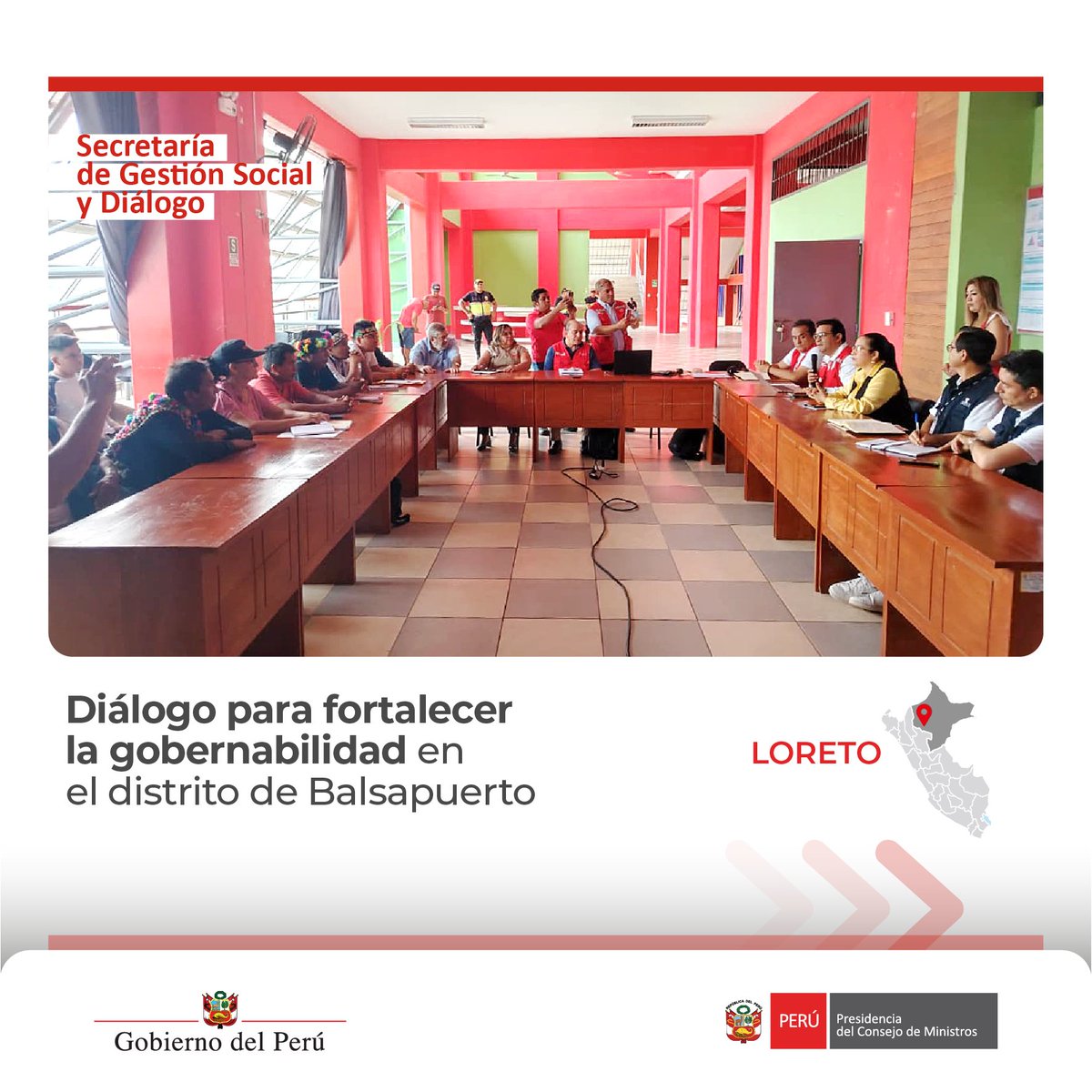 Secretaría de Gestión Social y Diálogo - PCM tweet media