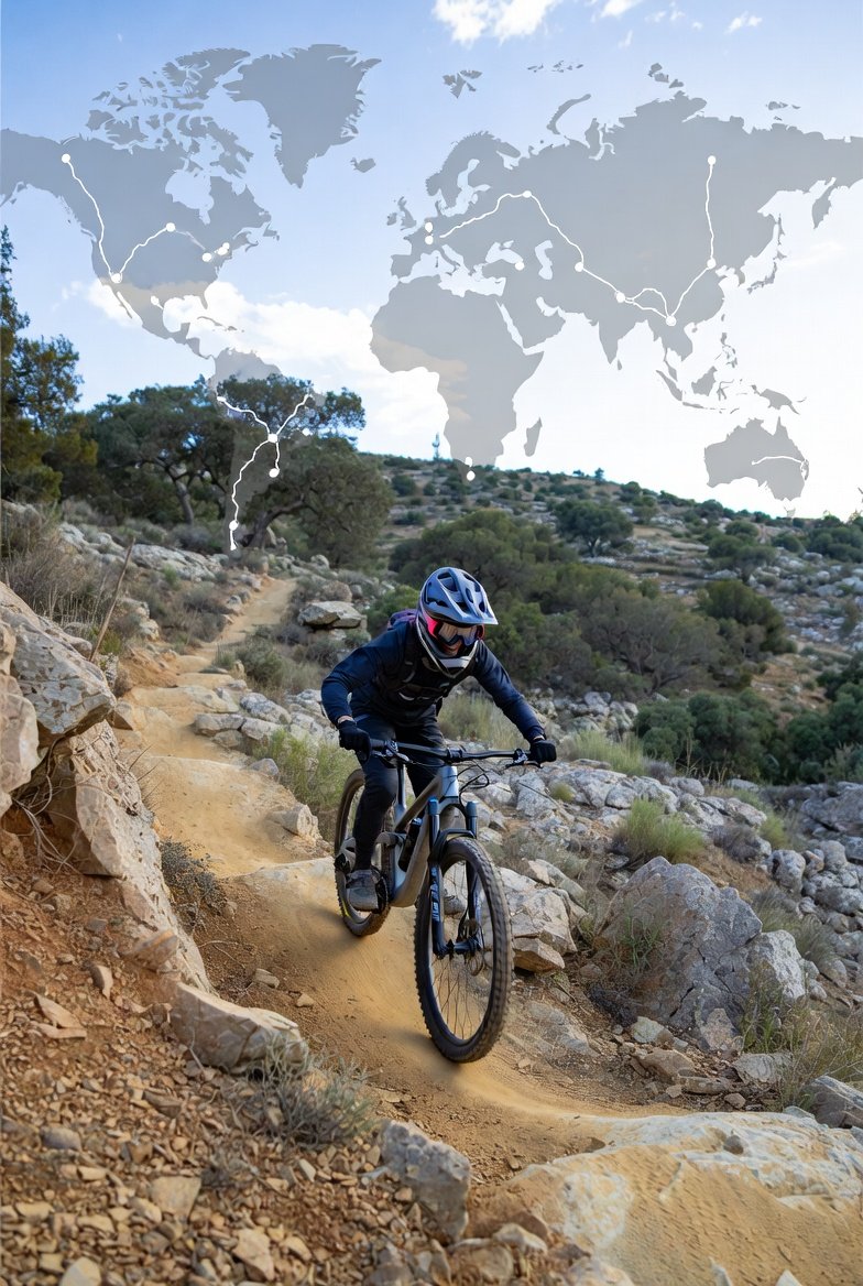 BiciGuada's tweet photo. ¿Sabías que el MTB es el mejor “gimnasio natural” del mundo? Riders de California, Alpes y Nueva Zelanda coinciden: cada roca y curva entrena coordinación, agilidad y decisiones rápidas.  ¿Notas más fluidez en tu día a día después de rodar? 
#EquilibrioGlobal #MTBEspaña https://t.co/TBJQXc21RP