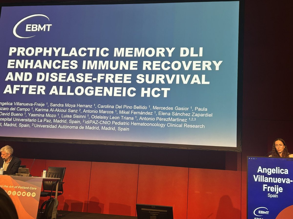 antonioper_mar's tweet image. Good job from our department #HSCT #CART at @HospiLaPaz presented in #Madrid for the 52nd Annual Meeting of the @TheEBMT #EBMT26