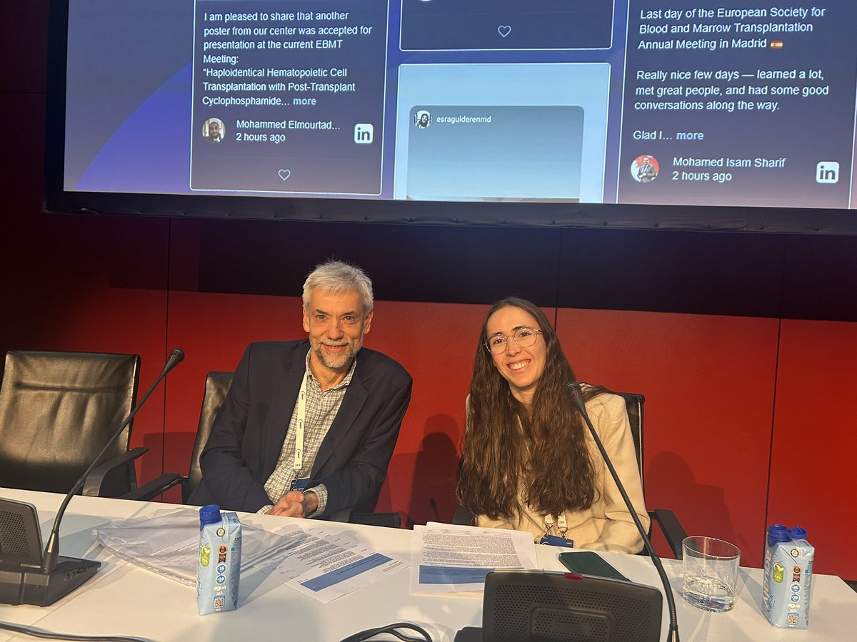 antonioper_mar's tweet image. Good job from our department #HSCT #CART at @HospiLaPaz presented in #Madrid for the 52nd Annual Meeting of the @TheEBMT #EBMT26