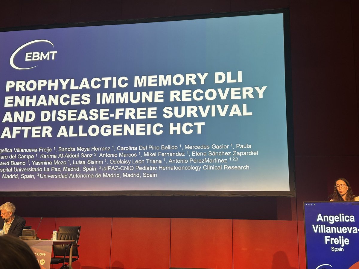 antonioper_mar's tweet image. Good job from our department #HSCT #CART at @HospiLaPaz presented in #Madrid for the 52nd Annual Meeting of the @TheEBMT #EBMT26