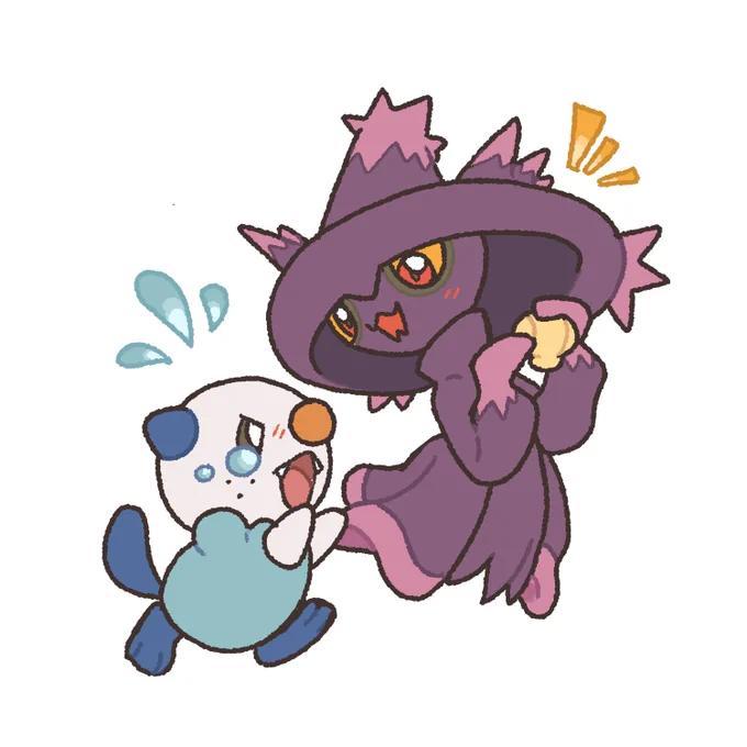 oshawott and mismagius ko-fi request!