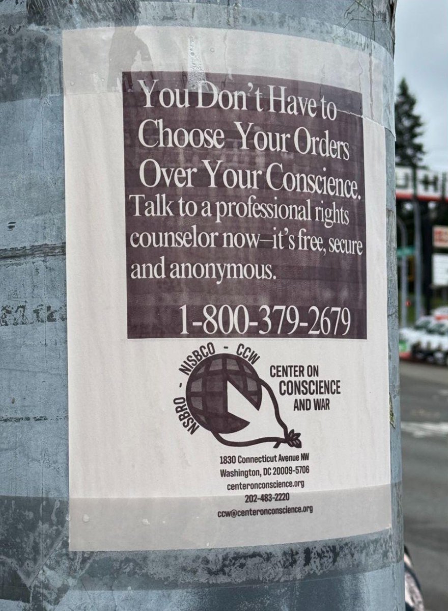 Center on Conscience & War tweet media