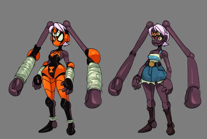 Spider Mask / Stacey Stalker - An arachne who loves to be playfully sadistic with her prey in the ring. She knows how to put a show for the audience, and is also very adept at engaging with her fans on social media as well~