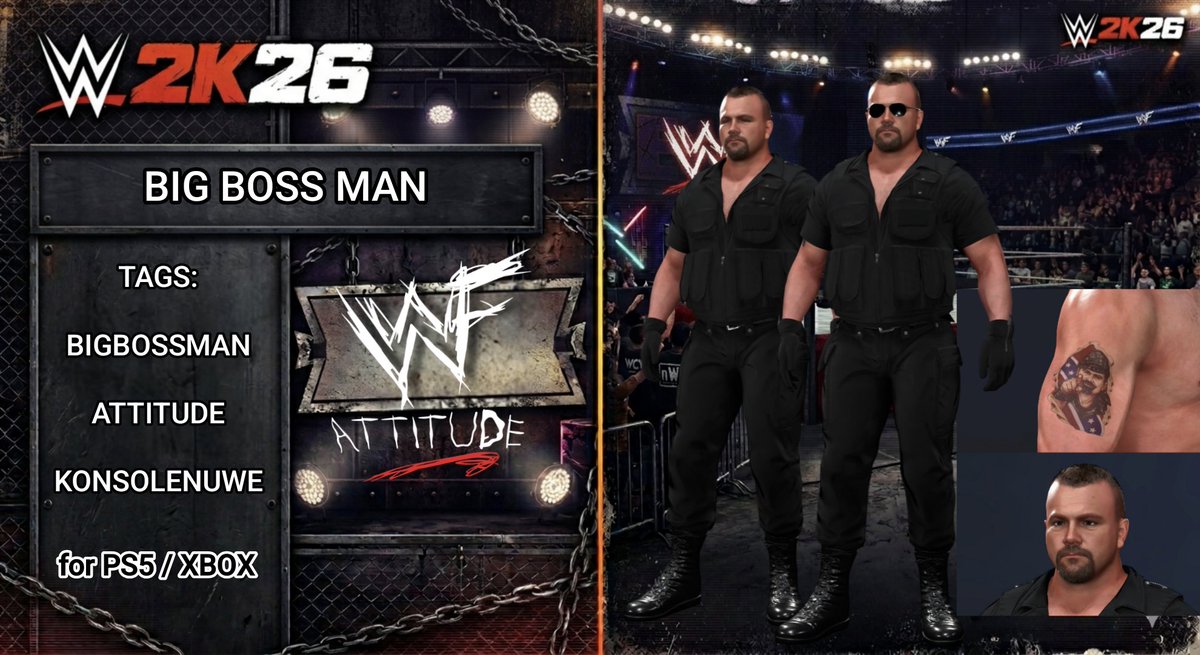 Big Boss Man (Attitude Era) is up and ready to bring Law and Order to #WWE2k26