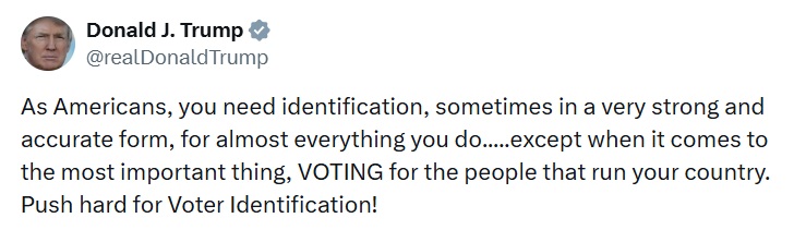 Commentary Donald J. Trump Posts From Truth Social tweet media