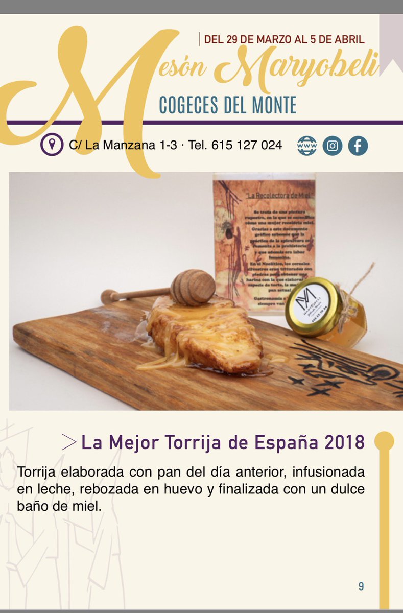 Yolanda Martin Casa R. Mesón Maryobeli tweet media